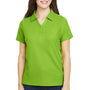 Core 365 Womens Fusion ChromaSoft Performance Moisture Wicking Pique Short Sleeve Polo Shirt - Acid Green