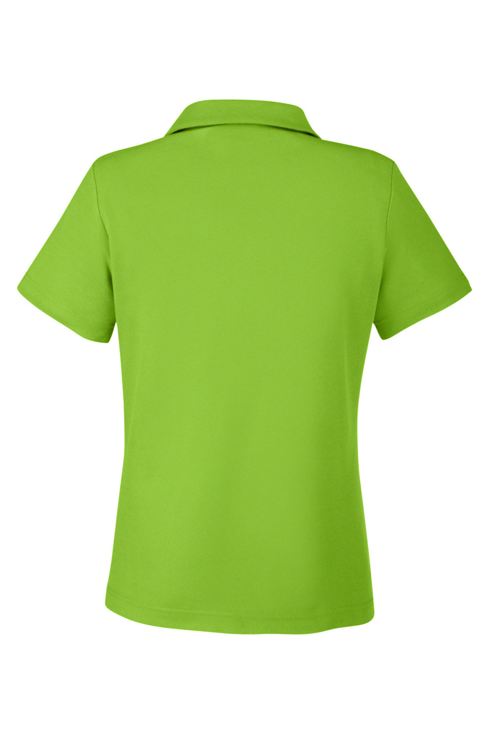 Core 365 CE112W Womens Fusion ChromaSoft Performance Moisture Wicking Pique Short Sleeve Polo Shirt Acid Green Flat Back