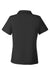 Core 365 CE112W Womens Fusion ChromaSoft Performance Moisture Wicking Pique Short Sleeve Polo Shirt Black Flat Back