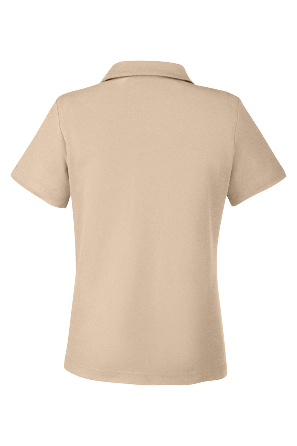 Core 365 CE112W Womens Fusion ChromaSoft Performance Moisture Wicking Pique Short Sleeve Polo Shirt Stone Flat Back