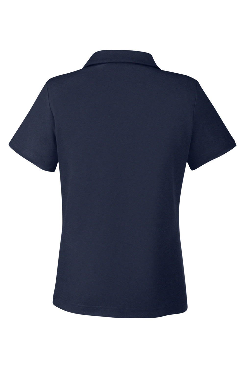 Core 365 CE112W Womens Fusion ChromaSoft Performance Moisture Wicking Pique Short Sleeve Polo Shirt Classic Navy Blue Flat Back