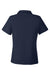Core 365 CE112W Womens Fusion ChromaSoft Performance Moisture Wicking Pique Short Sleeve Polo Shirt Classic Navy Blue Flat Back