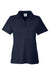 Core 365 CE112W Womens Fusion ChromaSoft Performance Moisture Wicking Pique Short Sleeve Polo Shirt Classic Navy Blue Flat Front
