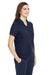 Core 365 CE112W Womens Fusion ChromaSoft Performance Moisture Wicking Pique Short Sleeve Polo Shirt Classic Navy Blue 3Q