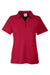 Core 365 CE112W Womens Fusion ChromaSoft Performance Moisture Wicking Pique Short Sleeve Polo Shirt Classic Red Flat Front