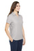 Core 365 CE112W Womens Fusion ChromaSoft Performance Moisture Wicking Pique Short Sleeve Polo Shirt Platinum Grey 3Q