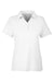 Core 365 CE112W Womens Fusion ChromaSoft Performance Moisture Wicking Pique Short Sleeve Polo Shirt White Flat Front