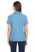 Core 365 CE112W Womens Fusion ChromaSoft Performance Moisture Wicking Pique Short Sleeve Polo Shirt Columbia Blue Back