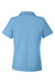 Core 365 CE112W Womens Fusion ChromaSoft Performance Moisture Wicking Pique Short Sleeve Polo Shirt Columbia Blue Flat Back