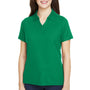 Core 365 Womens Fusion ChromaSoft Performance Moisture Wicking Pique Short Sleeve Polo Shirt - Kelly Green
