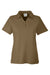 Core 365 CE112W Womens Fusion ChromaSoft Performance Moisture Wicking Pique Short Sleeve Polo Shirt Coyote Brown Flat Front