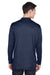 Core 365 CE401 Mens Kinetic Performance Moisture Wicking 1/4 Zip Sweatshirt Navy Blue/Carbon Grey Back