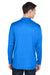Core 365 CE401 Mens Kinetic Performance Moisture Wicking 1/4 Zip Sweatshirt Royal Blue/Carbon Grey Back