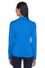 Core 365 CE401W Womens Kinetic Performance Moisture Wicking 1/4 Zip Sweatshirt Royal Blue/Carbon Grey Back