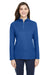 Core 365 CE405W Womens Fusion ChromaSoft Performance Moisture Wicking Pique 1/4 Zip Sweatshirt True Royal Blue Front