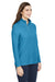 Core 365 CE405W Womens Fusion ChromaSoft Performance Moisture Wicking Pique 1/4 Zip Sweatshirt Electric Blue 3Q