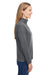 Core 365 CE405W Womens Fusion ChromaSoft Performance Moisture Wicking Pique 1/4 Zip Sweatshirt Heather Carbon Grey Side