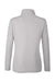 Core 365 CE405W Womens Fusion ChromaSoft Performance Moisture Wicking Pique 1/4 Zip Sweatshirt Platinum Grey Flat Back