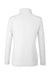 Core 365 CE405W Womens Fusion ChromaSoft Performance Moisture Wicking Pique 1/4 Zip Sweatshirt White Flat Back