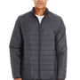 Core 365 Mens Prevail Packable Puffer Water Resistant Full Zip Jacket - Carbon Grey