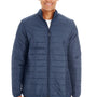 Core 365 Mens Prevail Packable Puffer Water Resistant Full Zip Jacket - Classic Navy Blue