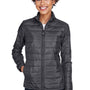 Core 365 Womens Prevail Packable Puffer Water Resistant Full Zip Jacket - Carbon Grey