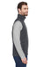 Core 365 CE701 Mens Cruise Water Resistant Full Zip Fleece Vest Carbon Grey Side