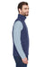 Core 365 CE701 Mens Cruise Water Resistant Full Zip Fleece Vest Navy Blue Side