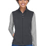 Core 365 Womens Cruise Water Resistant Full Zip Fleece Vest - Carbon Grey