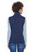 Core 365 CE701W Womens Cruise Water Resistant Full Zip Fleece Vest Navy Blue Back