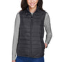 Core 365 Womens Prevail Packable Puffer Water Resistant Full Zip Vest - Carbon Grey