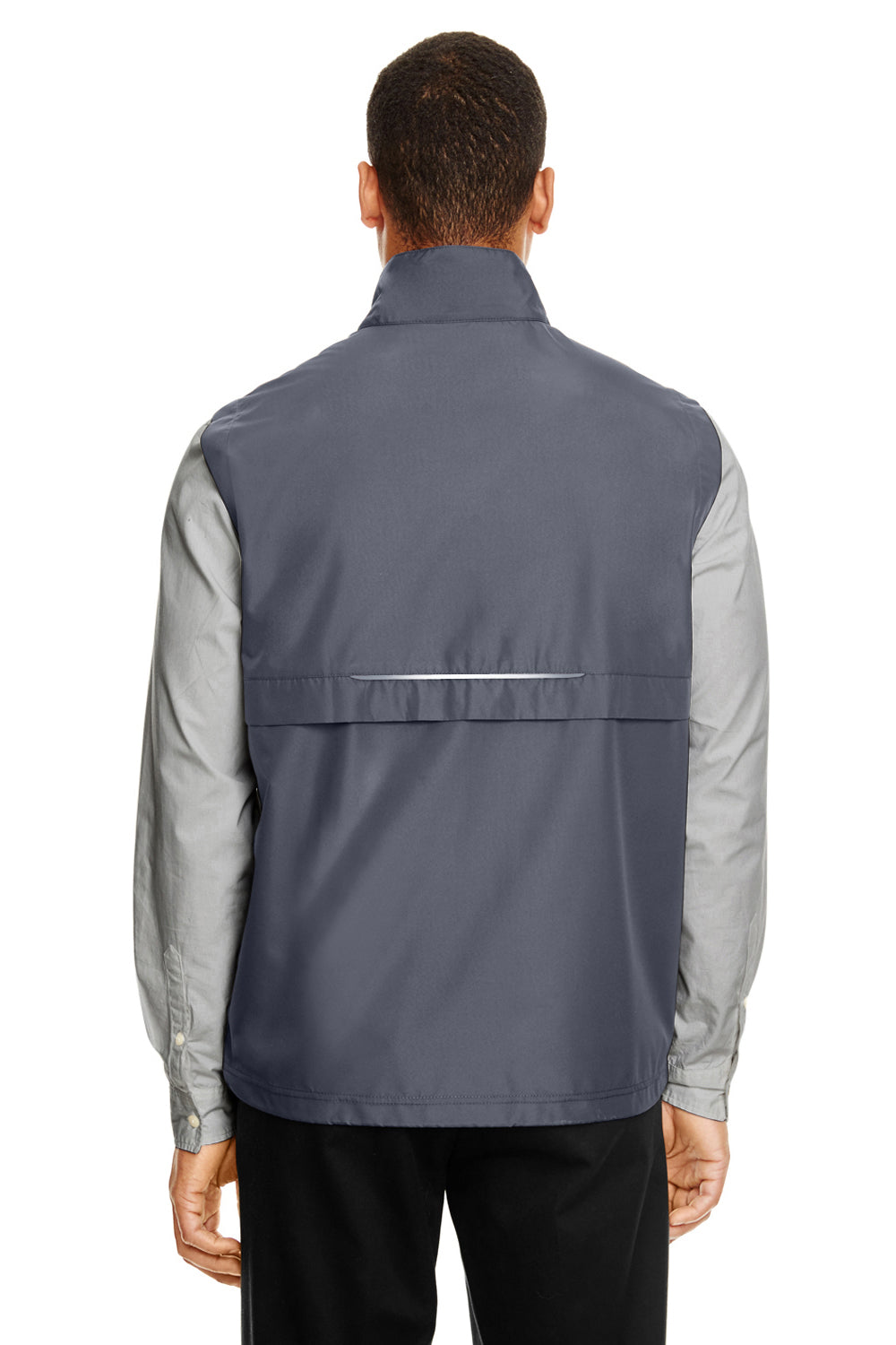 Core 365 CE703 Mens Techno Lite Water Resistant Full Zip Vest Carbon Grey Back
