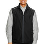 Core 365 Mens Techno Lite Water Resistant Full Zip Vest - Black