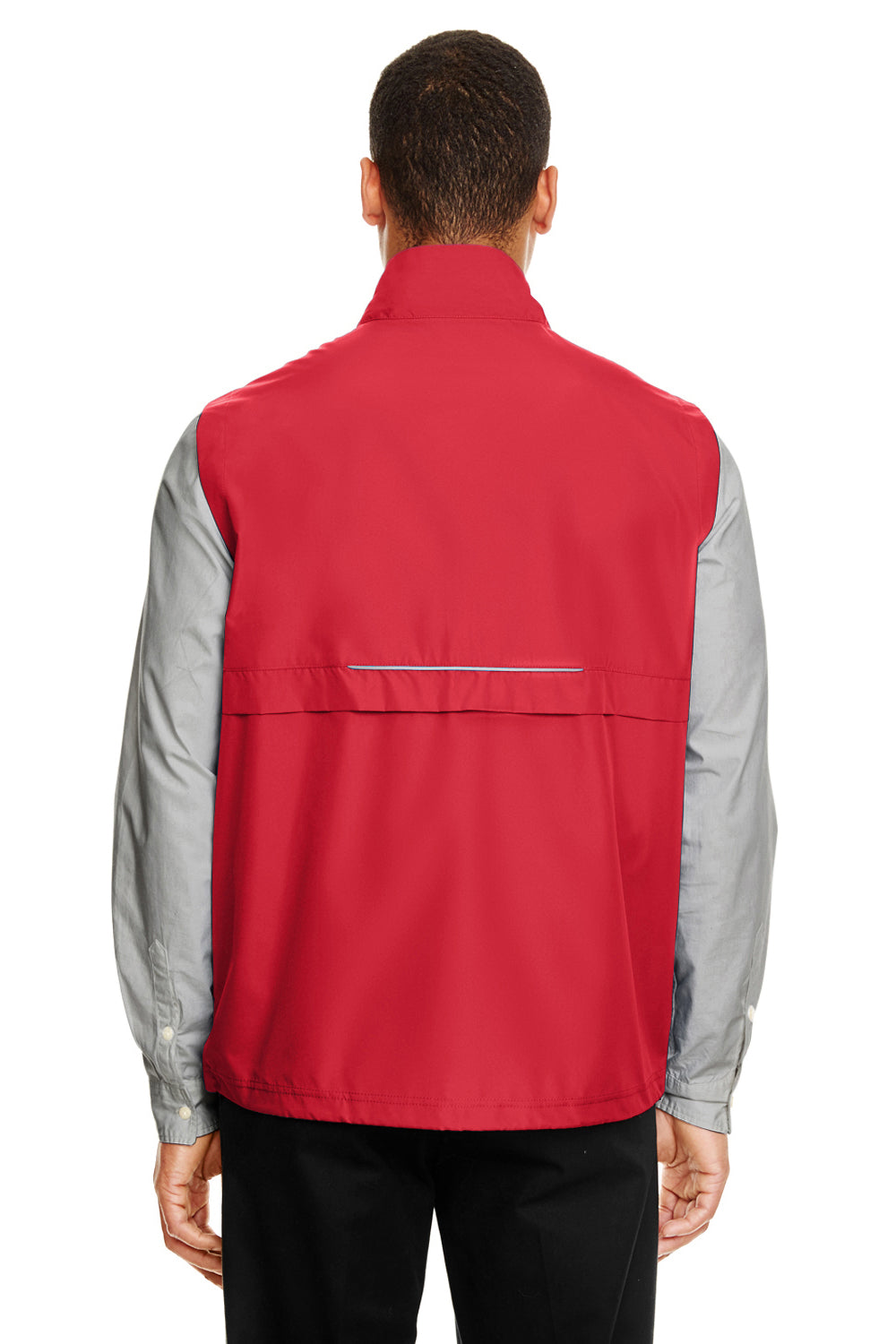 Core 365 CE703 Mens Techno Lite Water Resistant Full Zip Vest Red Back