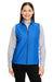 Core 365 CE703W Womens Techno Lite Water Resistant Full Zip Vest Royal Blue Front