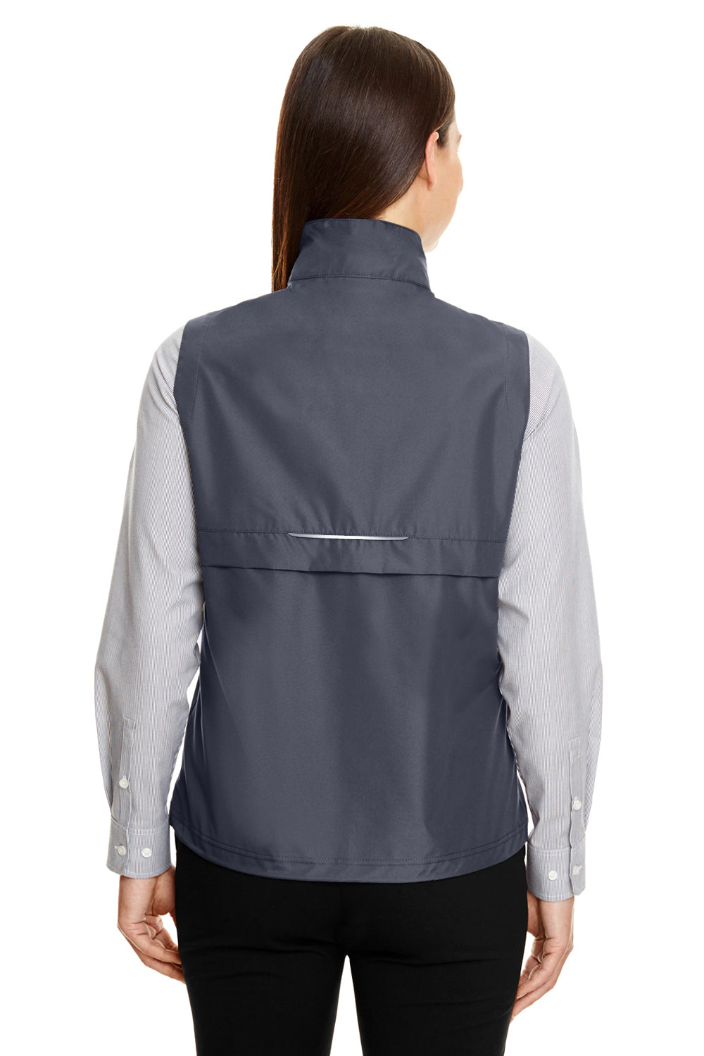 Core 365 CE703W Womens Techno Lite Water Resistant Full Zip Vest Carbon Grey Back