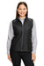 Core 365 CE703W Womens Techno Lite Water Resistant Full Zip Vest Black Front