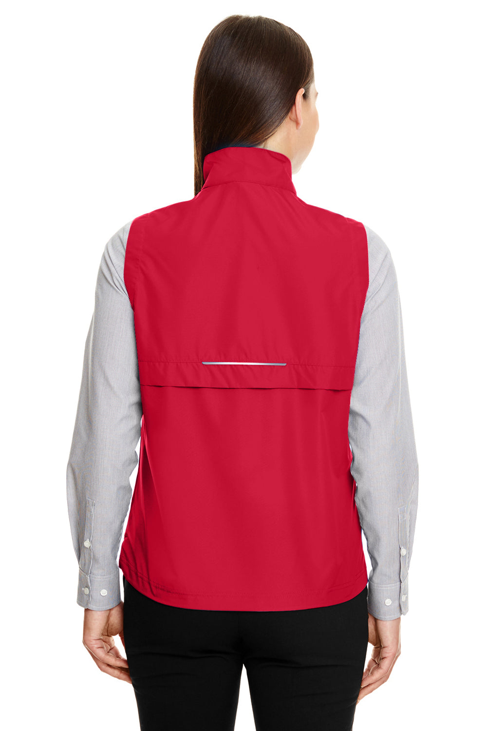 Core 365 CE703W Womens Techno Lite Water Resistant Full Zip Vest Red Back