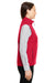 Core 365 CE703W Womens Techno Lite Water Resistant Full Zip Vest Red Side