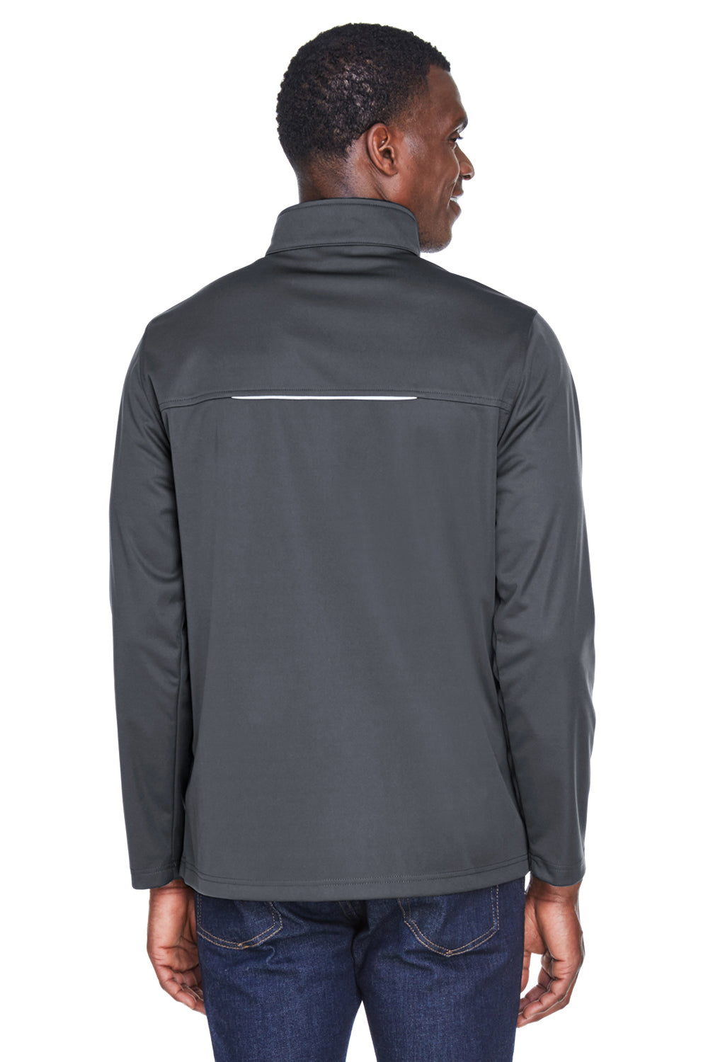 Core 365 CE708 Mens Techno Lite Water Resistant Full Zip Jacket Carbon Grey Back