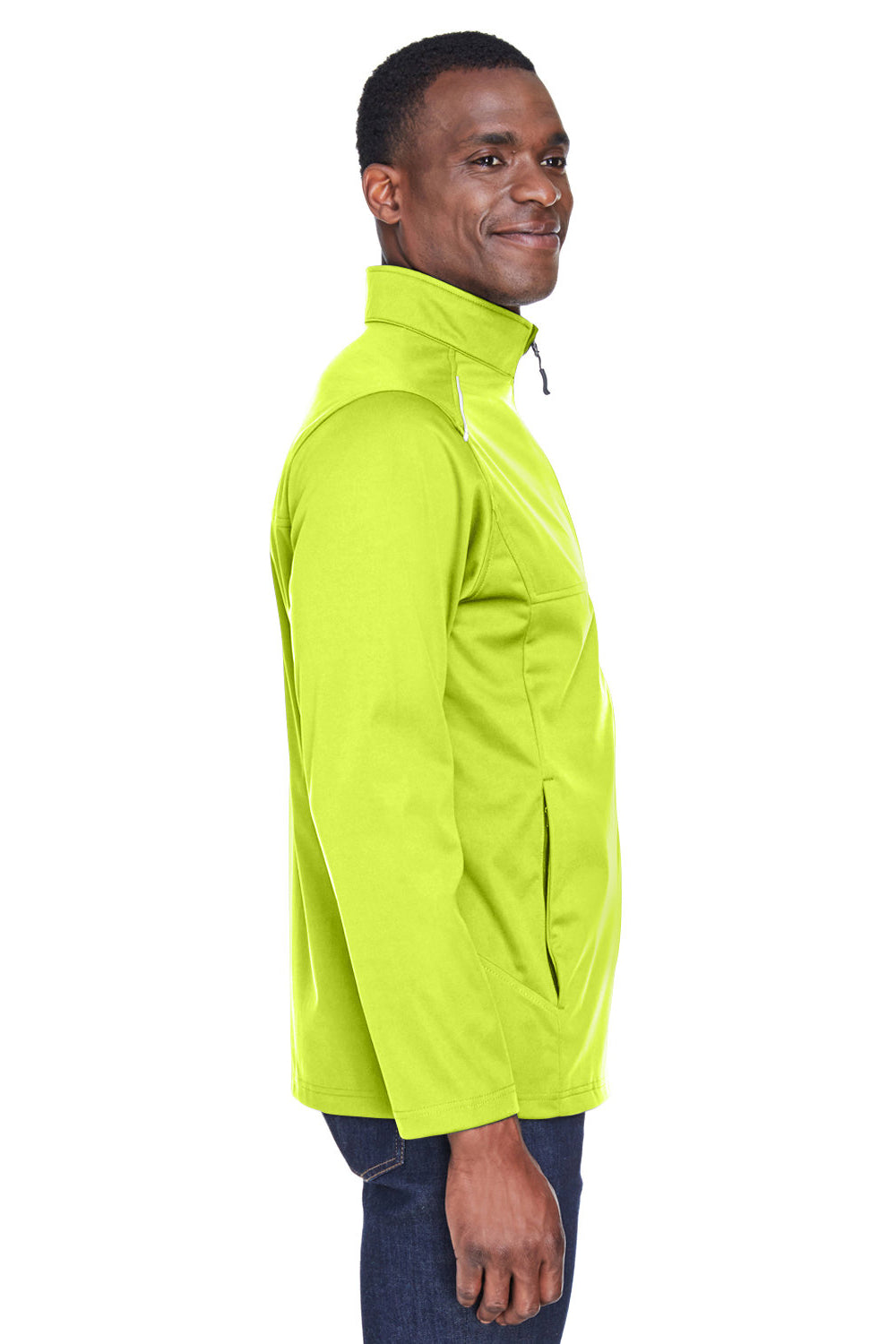Core 365 CE708 Mens Techno Lite Water Resistant Full Zip Jacket Safety Yellow SIde
