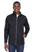Core 365 CE708 Mens Techno Lite Water Resistant Full Zip Jacket Black Front