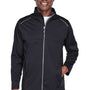 Core 365 Mens Techno Lite Water Resistant Full Zip Jacket - Black
