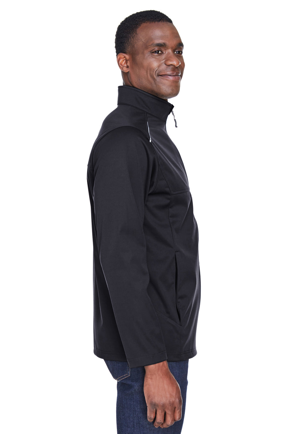 Core 365 CE708 Mens Techno Lite Water Resistant Full Zip Jacket Black Side