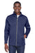 Core 365 CE708 Mens Techno Lite Water Resistant Full Zip Jacket Navy Blue Front