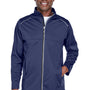 Core 365 Mens Techno Lite Water Resistant Full Zip Jacket - Classic Navy Blue