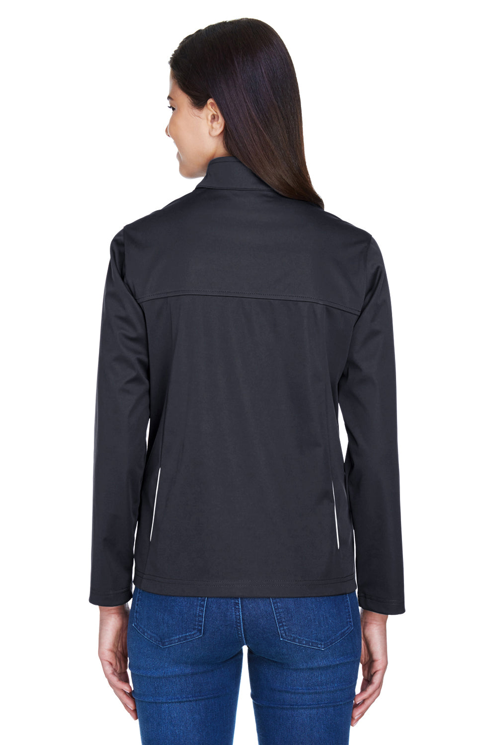 Core 365 CE708W Womens Techno Lite Water Resistant Full Zip Jacket Black Back