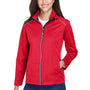 Core 365 Womens Techno Lite Water Resistant Full Zip Jacket - Classic Red