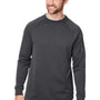 Core 365 Mens Fusion ChromaSoft Anti Static Fleece Crewneck Sweatshirt - Carbon Grey