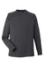 Core 365 CE800 Mens Fusion ChromaSoft Fleece Crewneck Sweatshirt Carbon Grey Flat Front